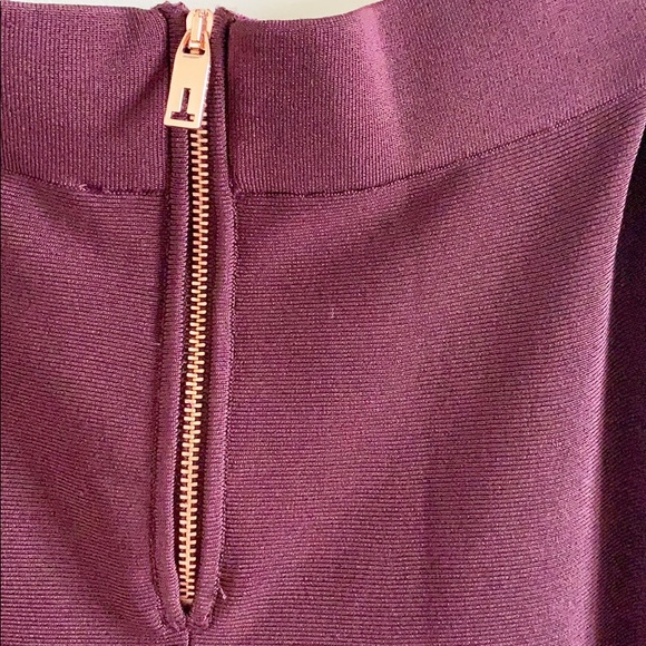 Ted Baker London Midi Skater Skirt Maroon Size 1 - Picture 4 of 10